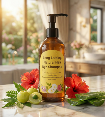 Instant Grey Hair Coverage Long Lasting Natural Hair Dye Shampoo – Buy 1 Get 1 Free