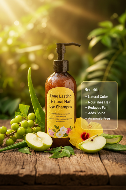 Instant Grey Hair Coverage Long Lasting Natural Hair Dye Shampoo – Buy 1 Get 1 Free