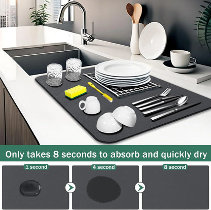 QuickDry - Washable Kitchen Dish Drying Mat | 50% OFF | Don't miss out! Offer expires soon