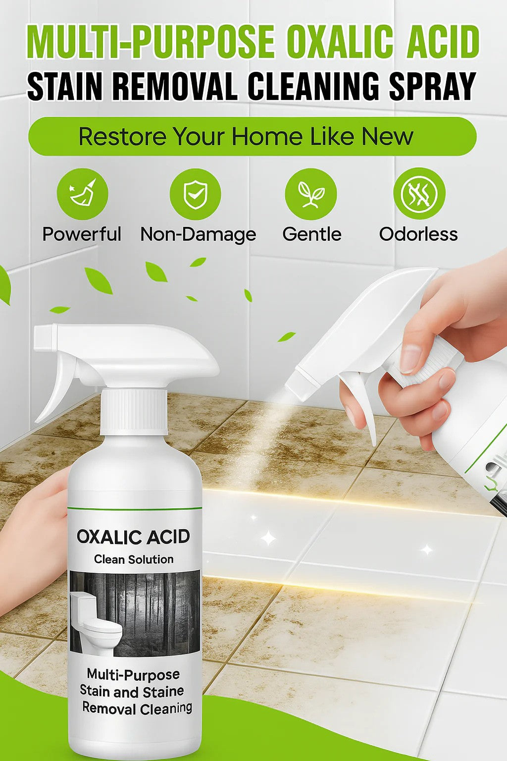 🚨 HURRY! BUY 1 GET 1 FREE OFFER LIVE – Oxalic Acid Stain Remover Spray